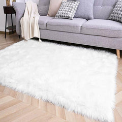 Faux Fur Rug Fluffy Floor Mat Bedroom Rug