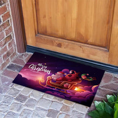 Non Slip Merry Christmas Decorative Mats Rugs Welcome Front Door Indoor Outdoor