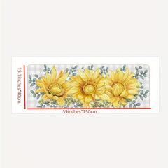 Soft Kitchen Rug Anti Fatigue Rustic Floral Non Slip Runner