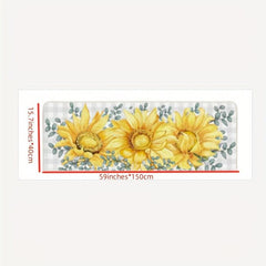 Soft Kitchen Rug Anti Fatigue Rustic Floral Non Slip Runner