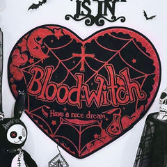 Gothic Witch Theme Rug Halloween Decorations
