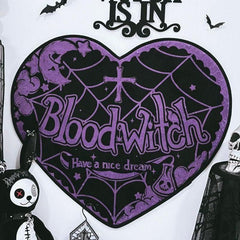 Gothic Witch Theme Rug Halloween Decorations