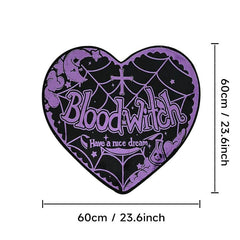 Gothic Witch Theme Rug Halloween Decorations