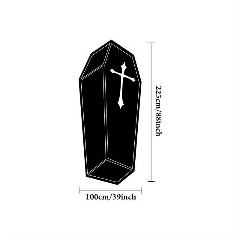 Thickened 950g Cross Coffin Plush Mat Light Living Room Carpet