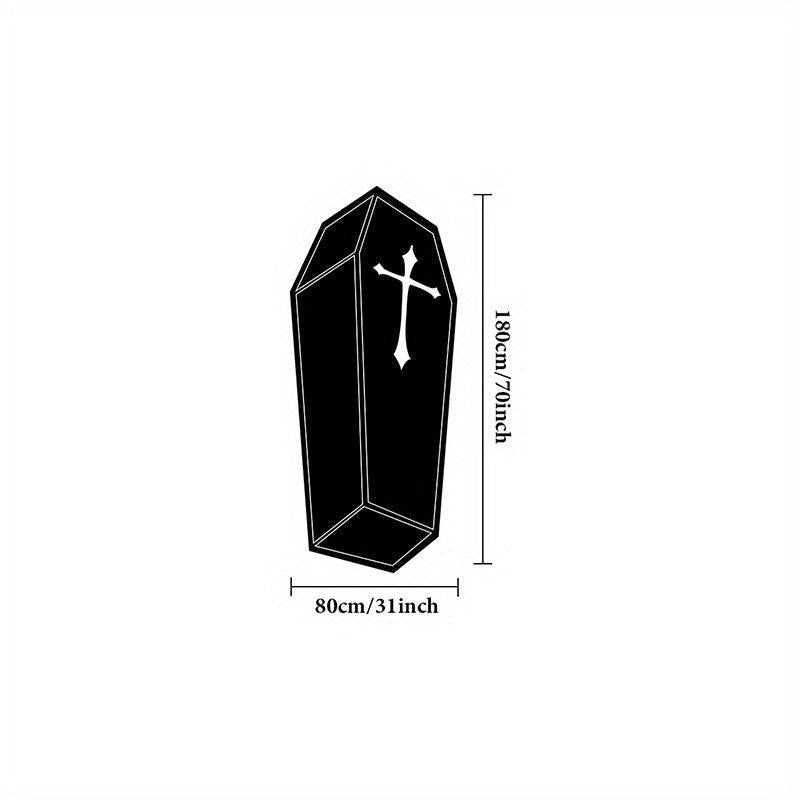 Thickened 950g Cross Coffin Plush Mat Light Living Room Carpet