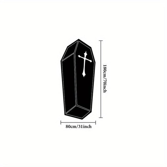 Thickened 950g Cross Coffin Plush Mat Light Living Room Carpet