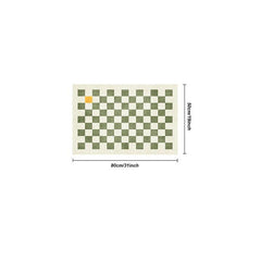 Nordic Geometric Checkerboard Carpet Non-slip Shaggy Mat