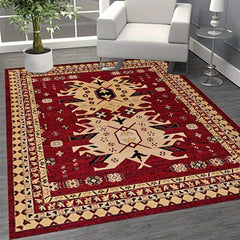 Large Vintage Tribal Area Rug Non-slip Waterproof Backing