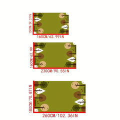 Children's Area Rug Anti-Slip TPR Base Kids Classroom Carpet