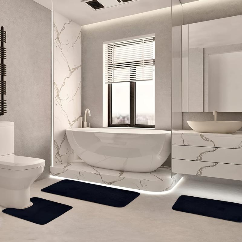 Memory Foam U-shaped Bathroom Rug