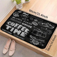 2pcs Modern Kitchen Floor Mat Halloween Decor