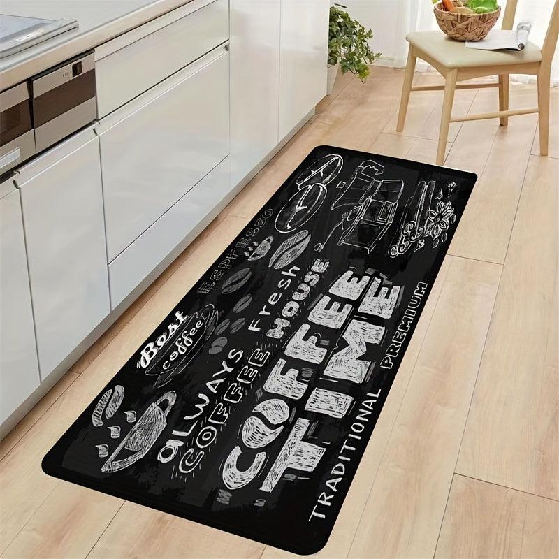 2pcs Modern Kitchen Floor Mat Halloween Decor