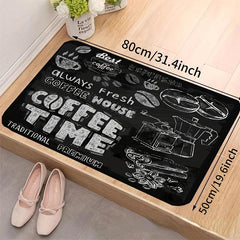2pcs Modern Kitchen Floor Mat Halloween Decor