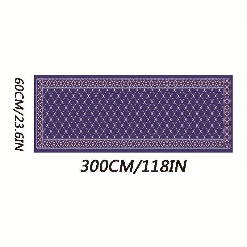 Geometric Non-slip Corridor Rug Soft Velvet Mat