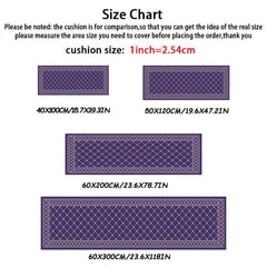 Geometric Non-slip Corridor Rug Soft Velvet Mat