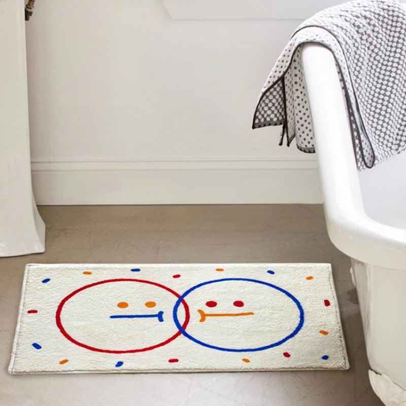 Cartoon Soft Area Rug Fluffy Cashmere Carpet Non-slip Bathroom Bedroom Carpet