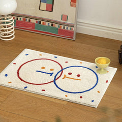 Cartoon Soft Area Rug Fluffy Cashmere Carpet Non-slip Bathroom Bedroom Carpet