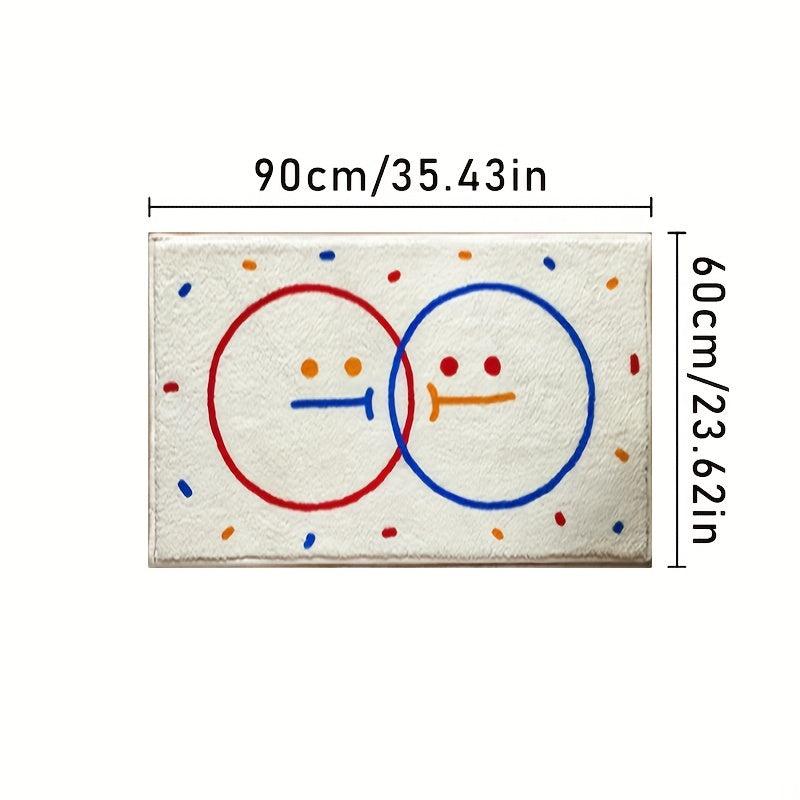 Cartoon Soft Area Rug Fluffy Cashmere Carpet Non-slip Bathroom Bedroom Carpet