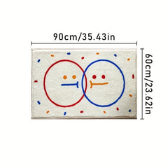 Cartoon Soft Area Rug Fluffy Cashmere Carpet Non-slip Bathroom Bedroom Carpet