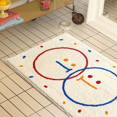 Cartoon Soft Area Rug Fluffy Cashmere Carpet Non-slip Bathroom Bedroom Carpet