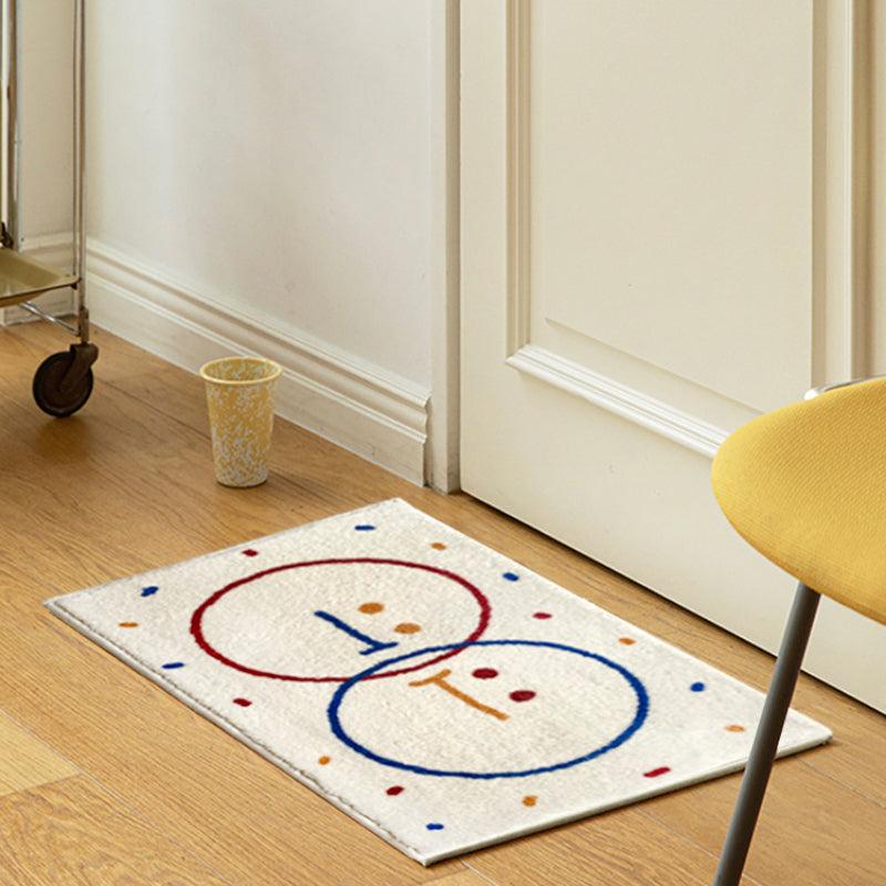 Cartoon Soft Area Rug Fluffy Cashmere Carpet Non-slip Bathroom Bedroom Carpet