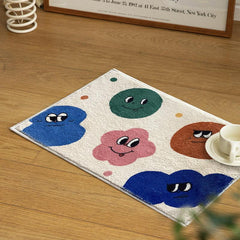 Cartoon Soft Area Rug Fluffy Cashmere Carpet Non-slip Bathroom Bedroom Carpet