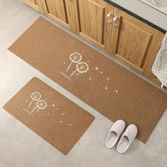 2pcs Non-slip Kitchen Floor Mats, Home Room Decor