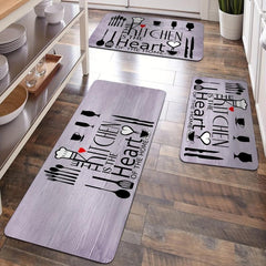 Absorbent Anti Fatigue Kitchen Mat Non Slip Backing Laundry Bathroom Hallway