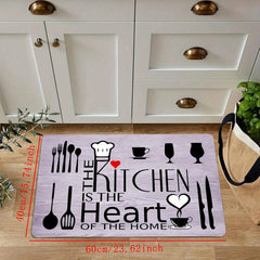 Absorbent Anti Fatigue Kitchen Mat Non Slip Backing Laundry Bathroom Hallway