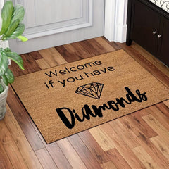 Non Slip Welcome Mats for Front Door Heavy Duty Rubber Mat with Funny Farmhouse