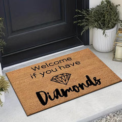 Non Slip Welcome Mats for Front Door Heavy Duty Rubber Mat with Funny Farmhouse