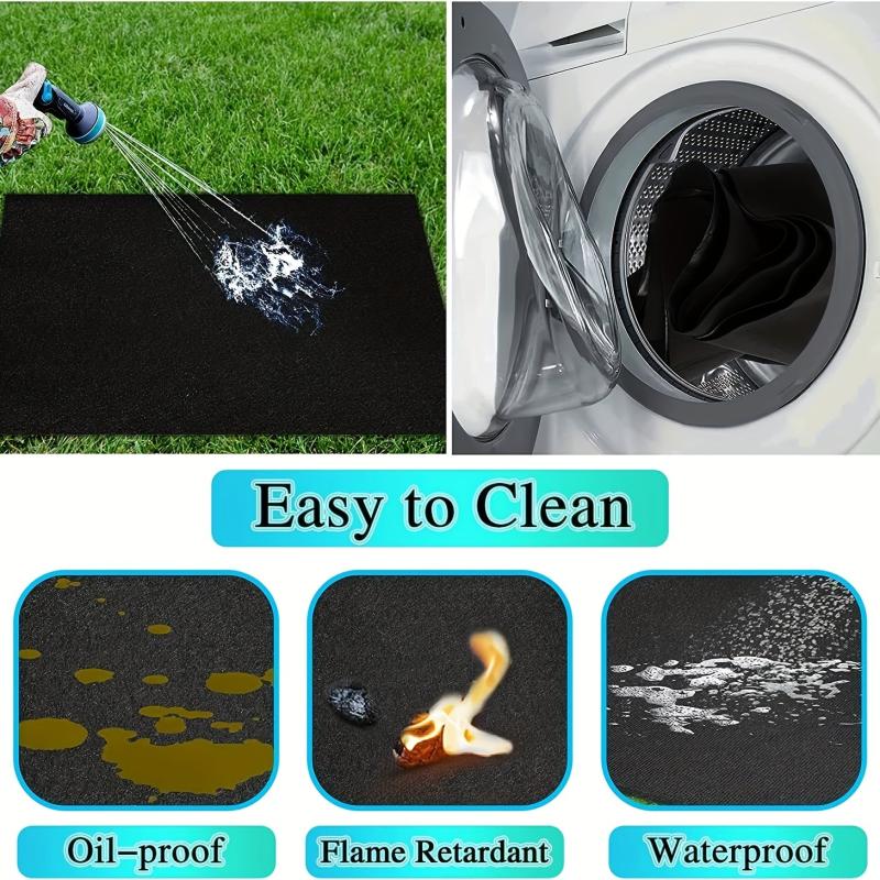 Fire Pit Mat Heat Resistant Waterproof & Oilproof Grill Mat