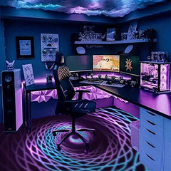 Space Distortion Kaleidoscope 3D Visual Effect Carpet Abstract Art Floor Mat