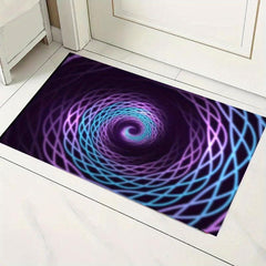 Space Distortion Kaleidoscope 3D Visual Effect Carpet Abstract Art Floor Mat