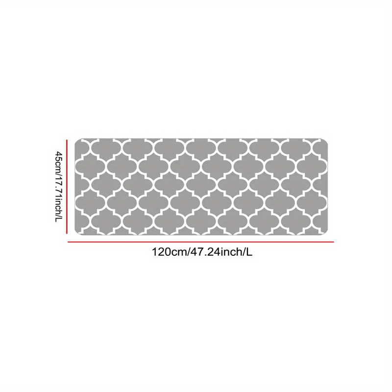 Geometric Pattern Kitchen Rug Modern Polyester Anti slip Kitchen Mat