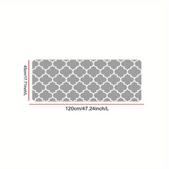 Geometric Pattern Kitchen Rug Modern Polyester Anti slip Kitchen Mat