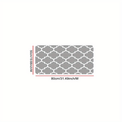 Geometric Pattern Kitchen Rug Modern Polyester Anti slip Kitchen Mat