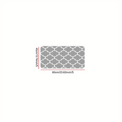 Geometric Pattern Kitchen Rug Modern Polyester Anti slip Kitchen Mat