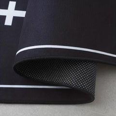 1pc Coffin Halloween Rug Gothic Home Decor Non Slip Door Mats