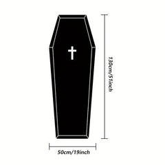 1pc Coffin Halloween Rug Gothic Home Decor Non Slip Door Mats
