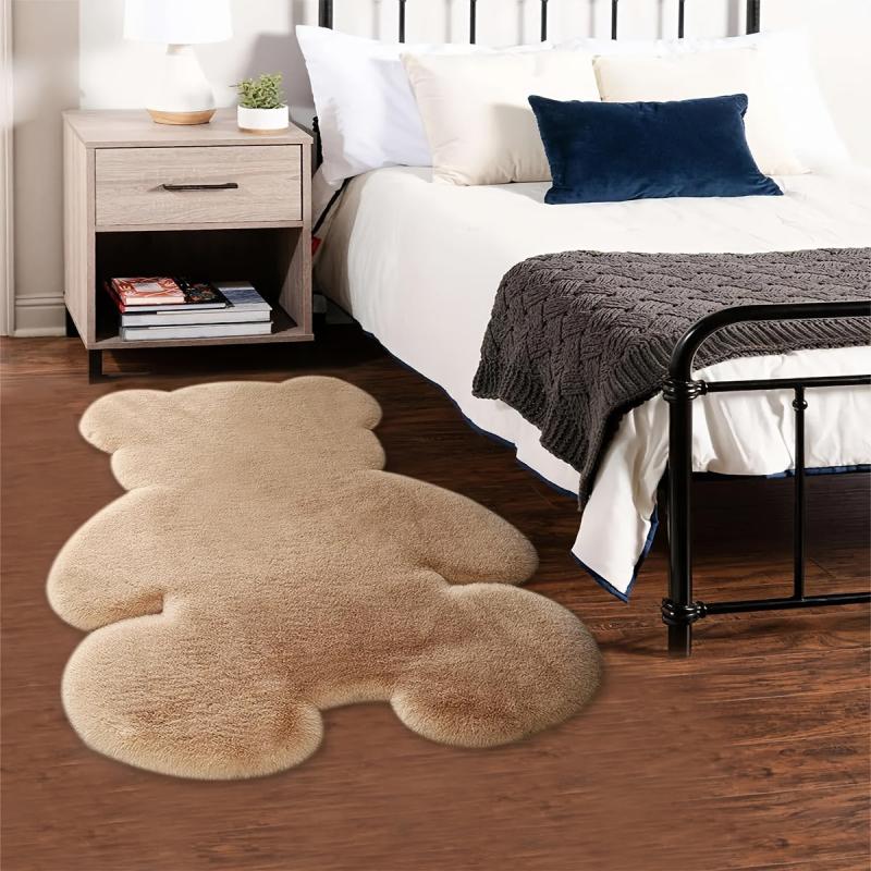 Bear Plush Rug for Bedroom Floor Sofa Living Room