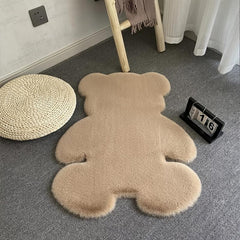Bear Plush Rug for Bedroom Floor Sofa Living Room