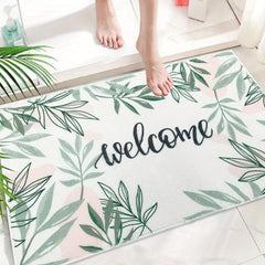 Leaf Bathroom Mat Non-slip Indoor Doormat 19.68x31.49in