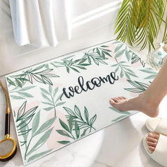 Leaf Bathroom Mat Non-slip Indoor Doormat 19.68x31.49in
