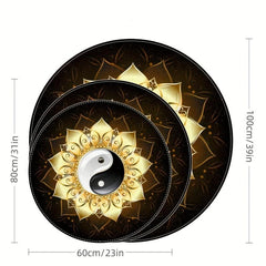 Non slip Round Area Rug Front Door Outdoor Indoor Entrance Mat