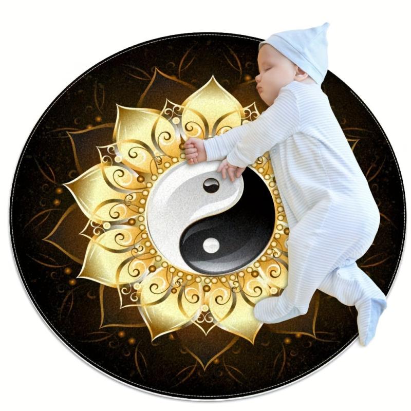 Non slip Round Area Rug Front Door Outdoor Indoor Entrance Mat