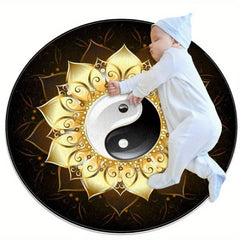 Non slip Round Area Rug Front Door Outdoor Indoor Entrance Mat
