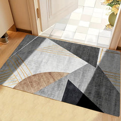 Modern Geometric Area Rugs Soft Nordic Anti Slip Washable Entrance Door Mat