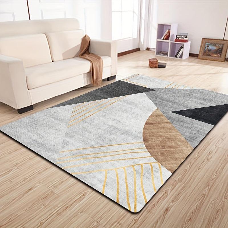 Modern Geometric Area Rugs Soft Nordic Anti Slip Washable Entrance Door Mat