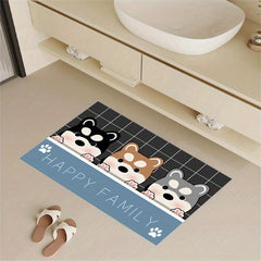 Diatom Mud Foot Mat Bath Mat Carpet Non Slip Bathroom Rug